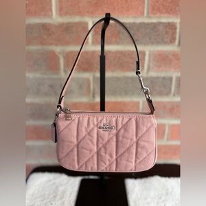 Coach Nolita 19 Quilted Denim Ballerina Pink Shoulder Bag
